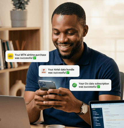 Buy airtime/data instantly